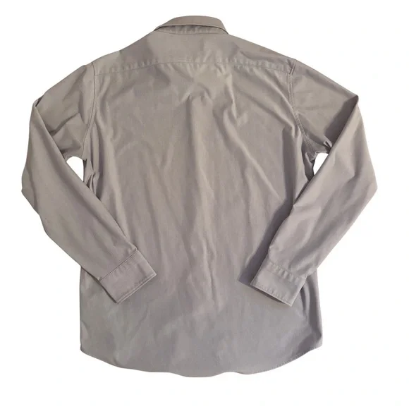 Uniqlo Classic Gray Button-Down Stretch Shirt - Picture 4 of 4